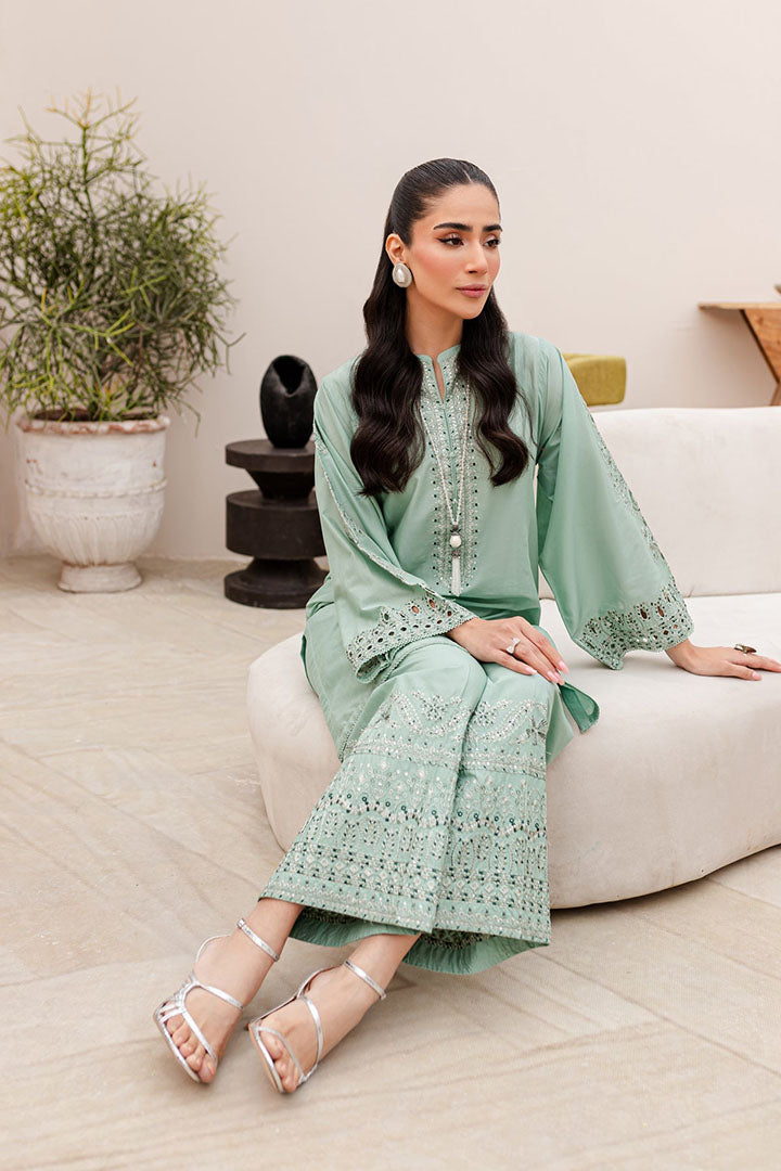 Alex - 2Pc Embroidered Dress