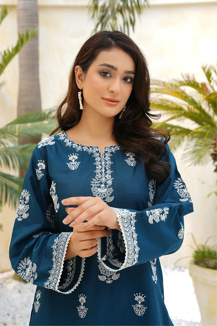 Aqua Beach - Summer Lawn - 2Pc Stitched Dress