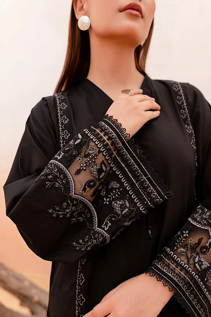 Black Rose - 2Pc Embroidered Dress