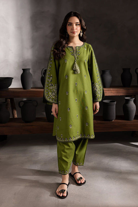 Green Gem - 2Pc Embroidered Dress