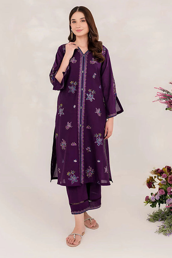 Purple Ella - Lawn 2Pc Stitched Dress