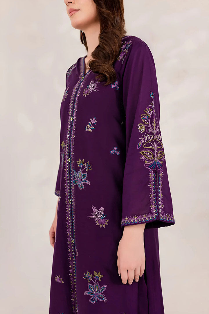 Purple Ella - Lawn 2Pc Stitched Dress