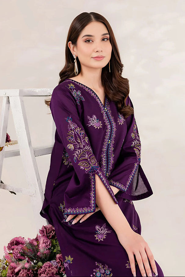 Purple Ella - Lawn 2Pc Stitched Dress