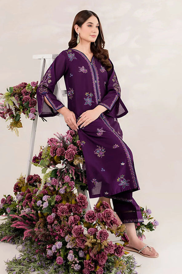 Purple Ella - Lawn 2Pc Stitched Dress