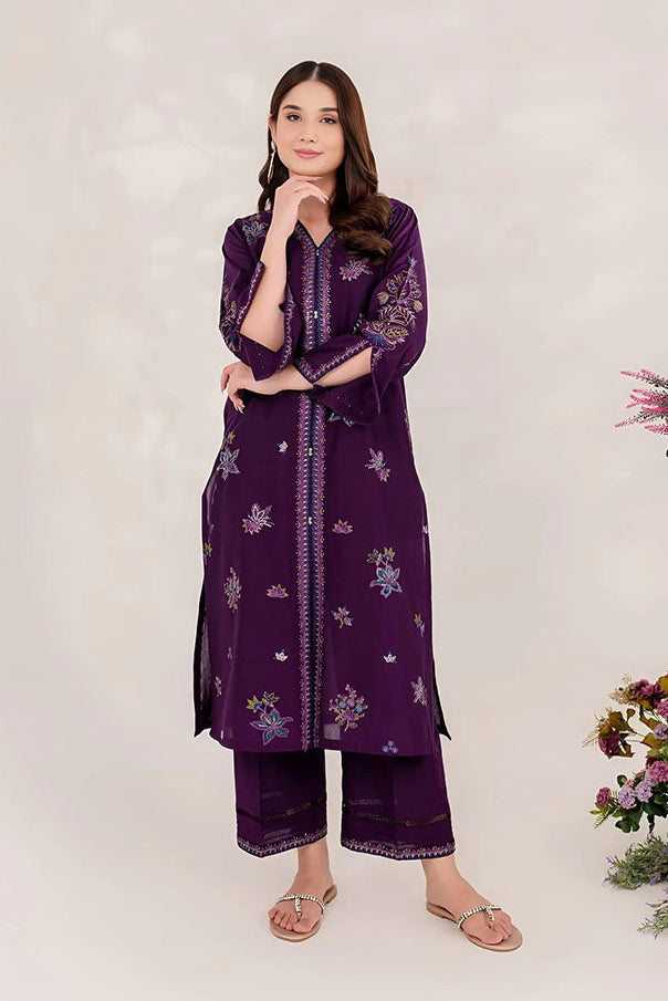 Purple Ella - Lawn 2Pc Stitched Dress