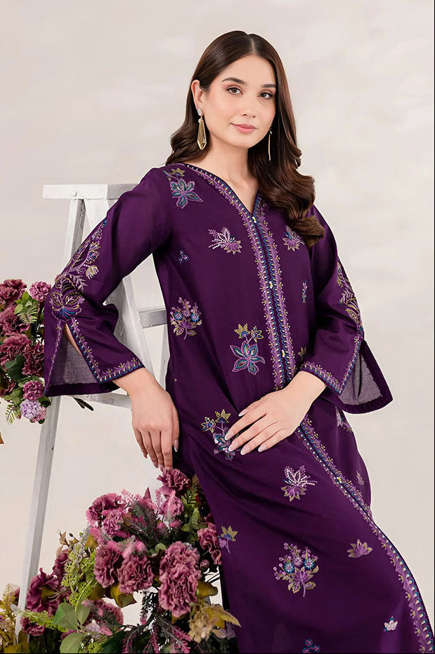 Purple Ella - Lawn 2Pc Stitched Dress