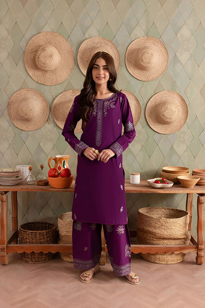 Purple Raina - 2Pc Summer Lawn