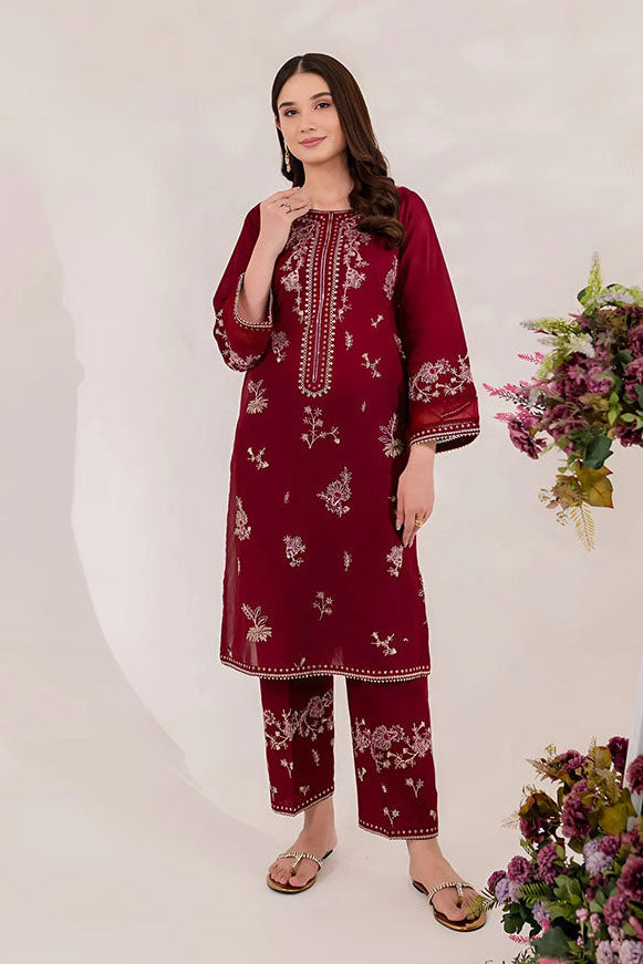 Red Blood Summer Lawn 2Pc Stitched