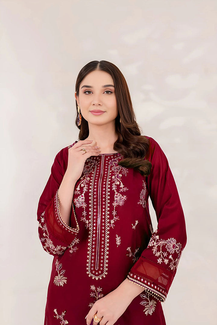 Red Blood Summer Lawn 2Pc Stitched