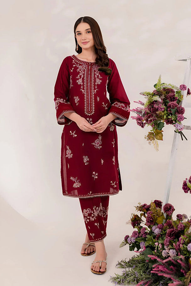 Red Blood Summer Lawn 2Pc Stitched