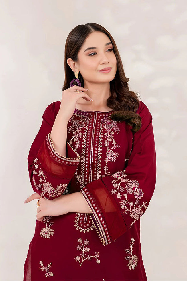 Red Blood Summer Lawn 2Pc Stitched