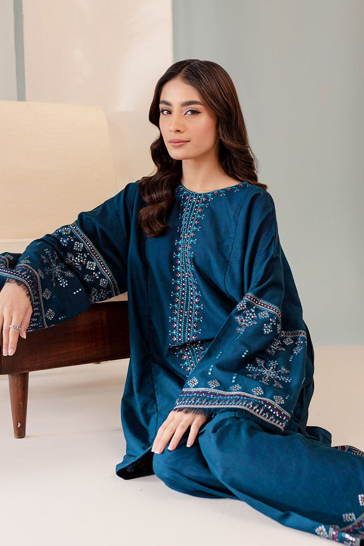Sooya - 2Pc Embroidered Dress
