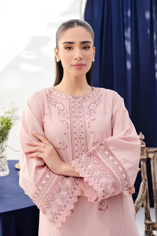 Asher 2Pc Embroidered Dress